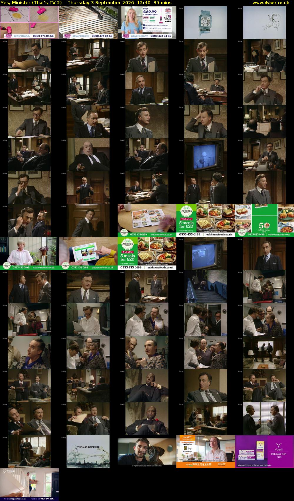 Yes, Minister (That's TV 2) Thursday 3 September 2026 12:40 - 13:15