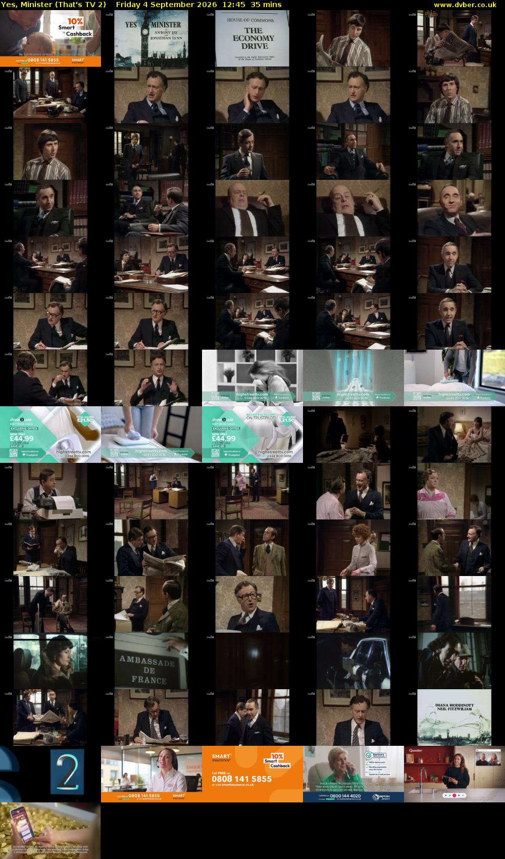 Yes, Minister (That's TV 2) Friday 4 September 2026 12:45 - 13:20