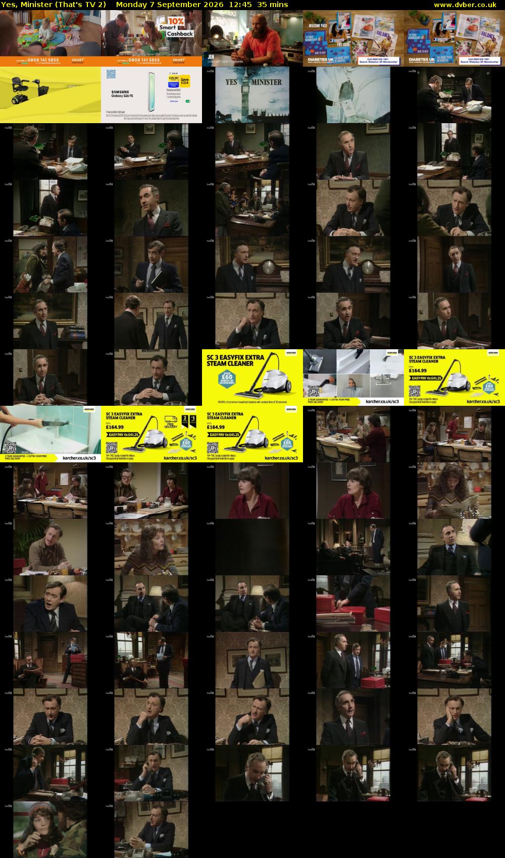 Yes, Minister (That's TV 2) Monday 7 September 2026 12:45 - 13:20