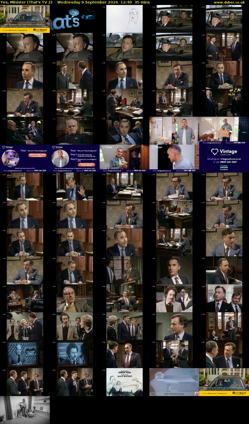Yes, Minister (That's TV 2) Wednesday 9 September 2026 12:40 - 13:15