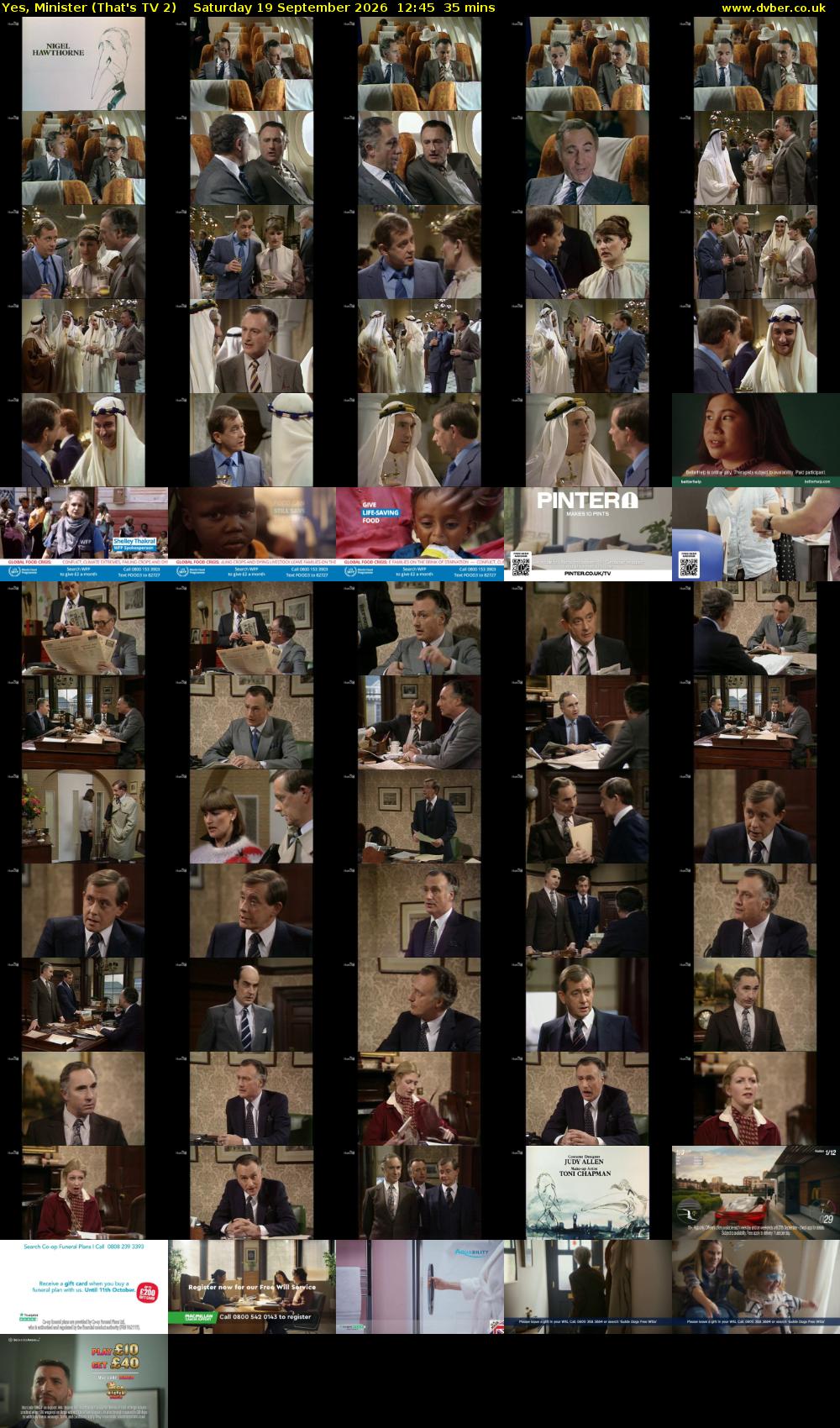 Yes, Minister (That's TV 2) Saturday 19 September 2026 12:45 - 13:20