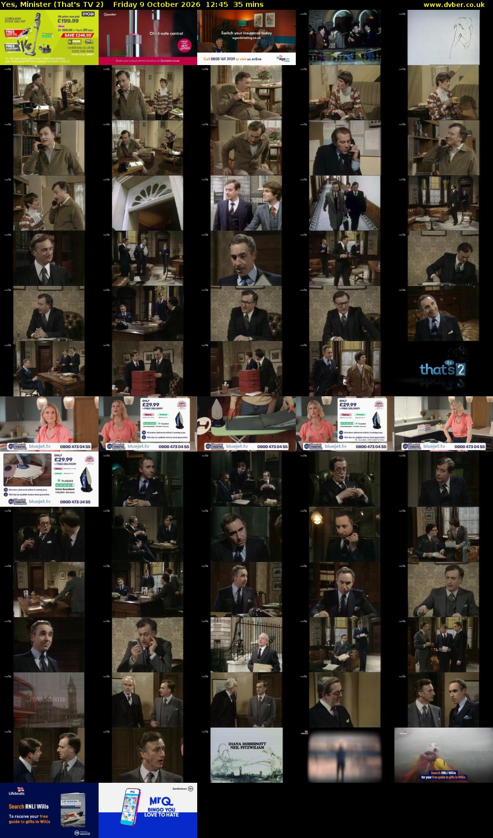 Yes, Minister (That's TV 2) Friday 9 October 2026 12:45 - 13:20