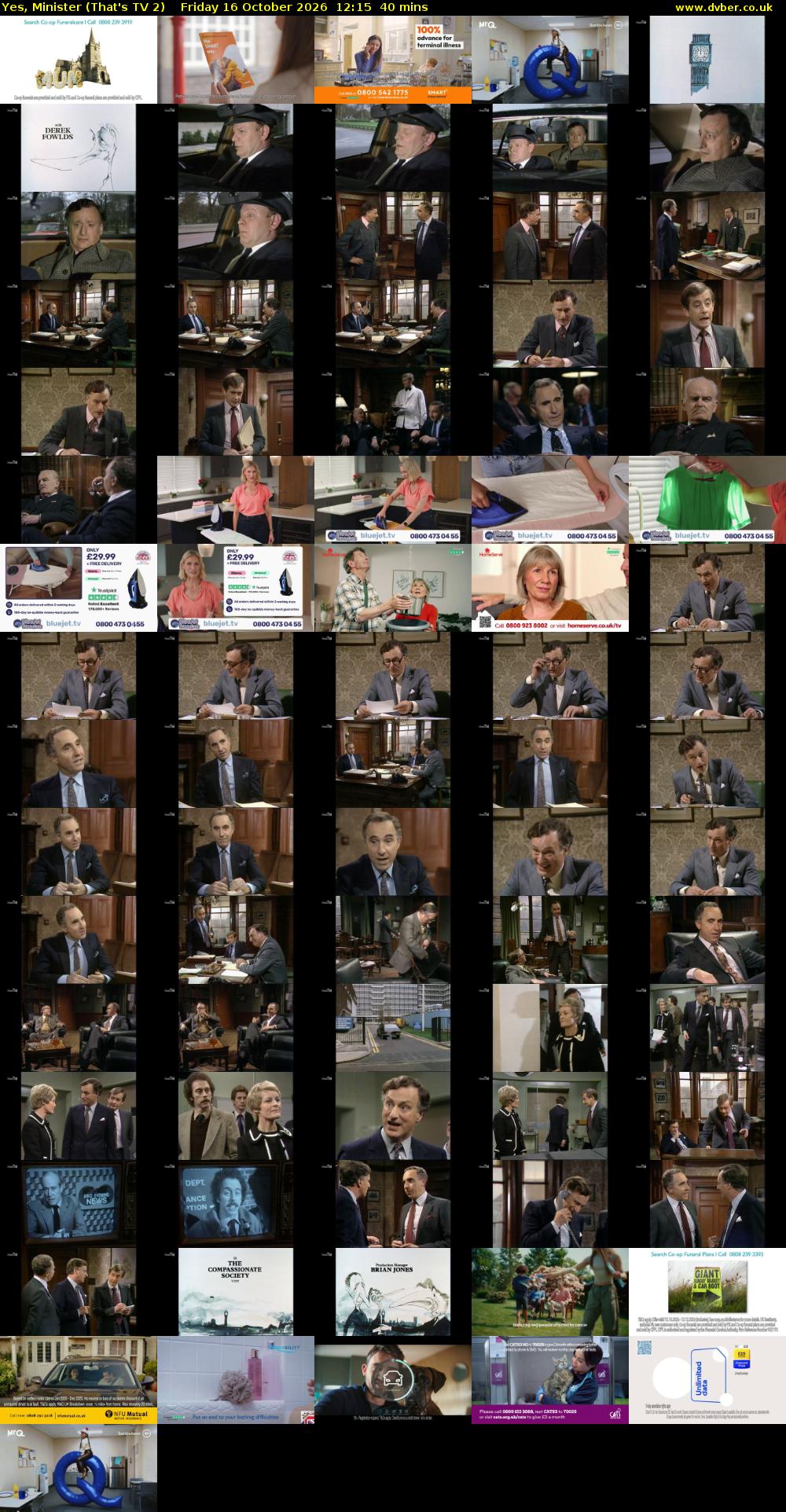 Yes, Minister (That's TV 2) Friday 16 October 2026 12:15 - 12:55