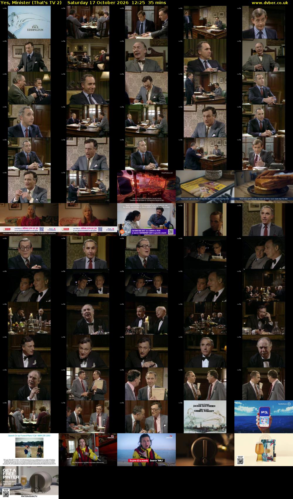 Yes, Minister (That's TV 2) Saturday 17 October 2026 12:25 - 13:00