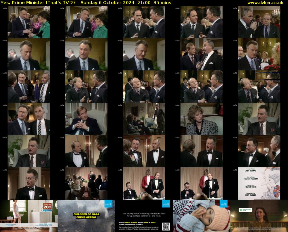 Yes, Prime Minister (That's TV 2) Sunday 6 October 2024 21:00 - 21:35