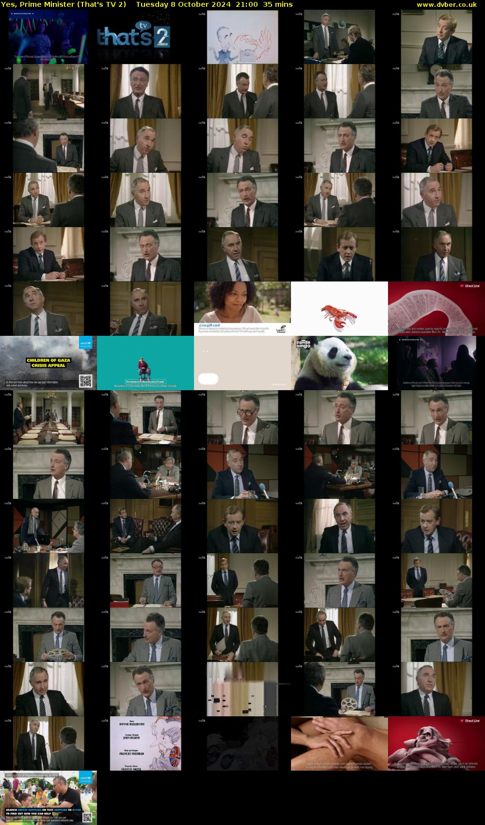 Yes, Prime Minister (That's TV 2) Tuesday 8 October 2024 21:00 - 21:35