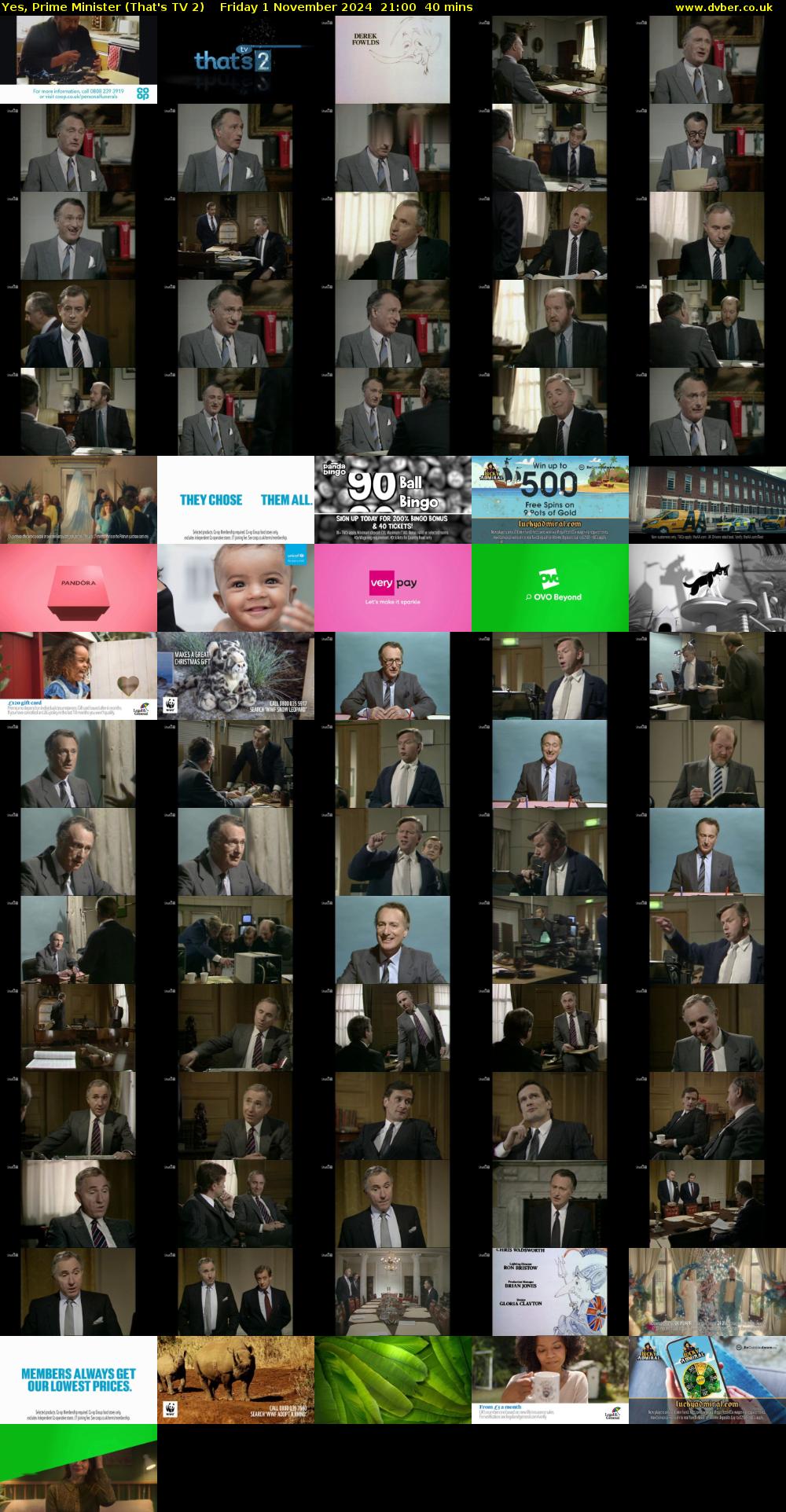Yes, Prime Minister (That's TV 2) Friday 1 November 2024 21:00 - 21:40