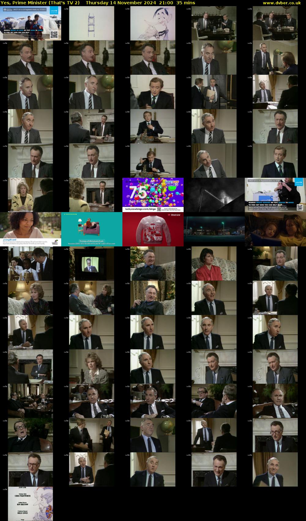 Yes, Prime Minister (That's TV 2) Thursday 14 November 2024 21:00 - 21:35