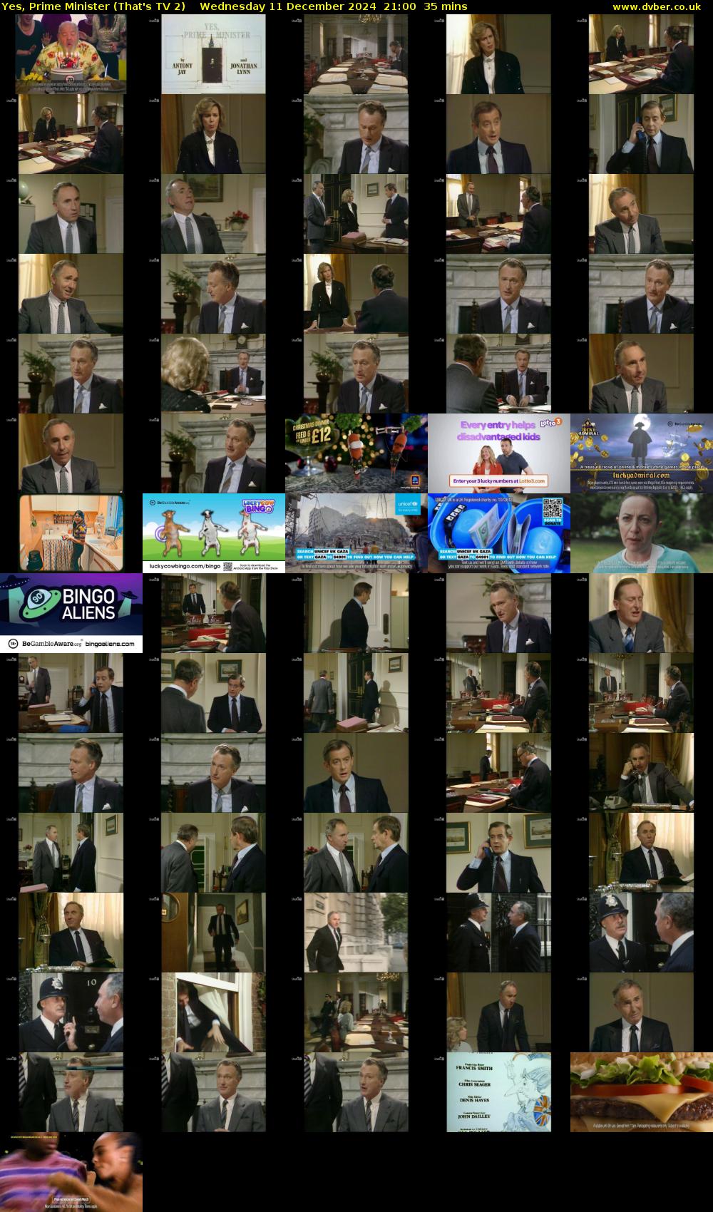 Yes, Prime Minister (That's TV 2) Wednesday 11 December 2024 21:00 - 21:35