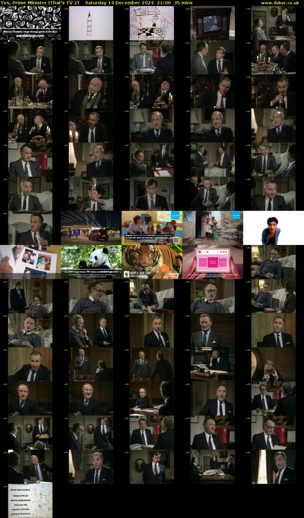 Yes, Prime Minister (That's TV 2) Saturday 14 December 2024 21:00 - 21:35