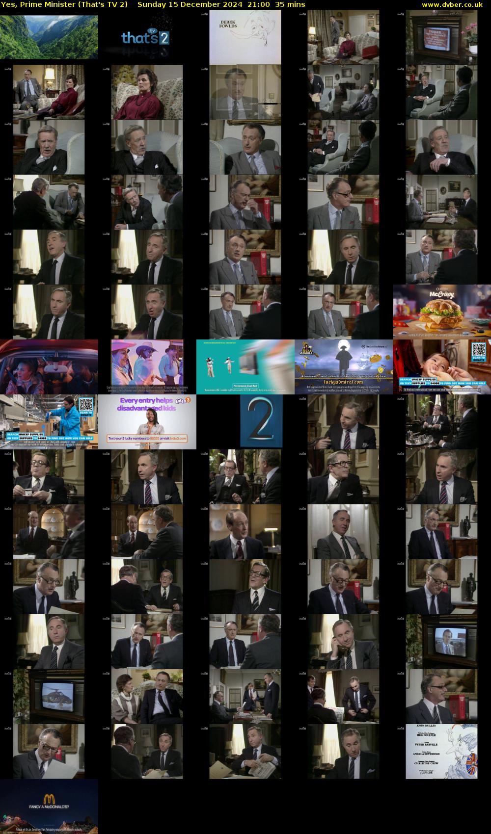 Yes, Prime Minister (That's TV 2) Sunday 15 December 2024 21:00 - 21:35