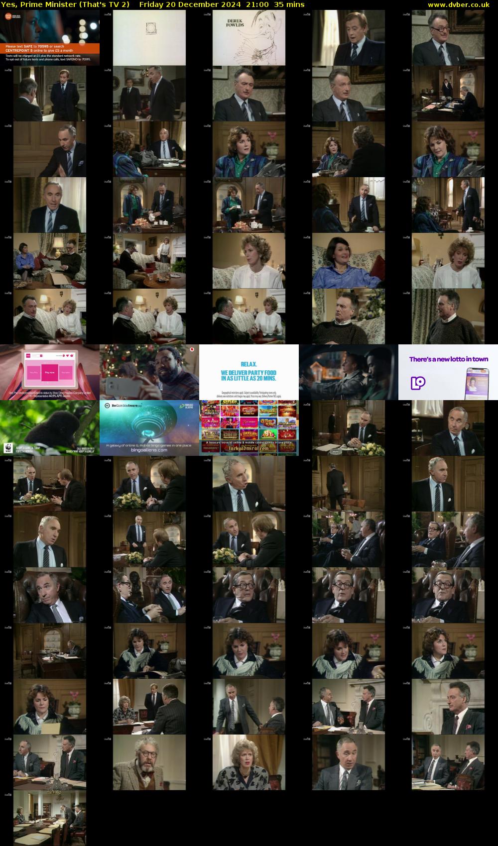 Yes, Prime Minister (That's TV 2) Friday 20 December 2024 21:00 - 21:35