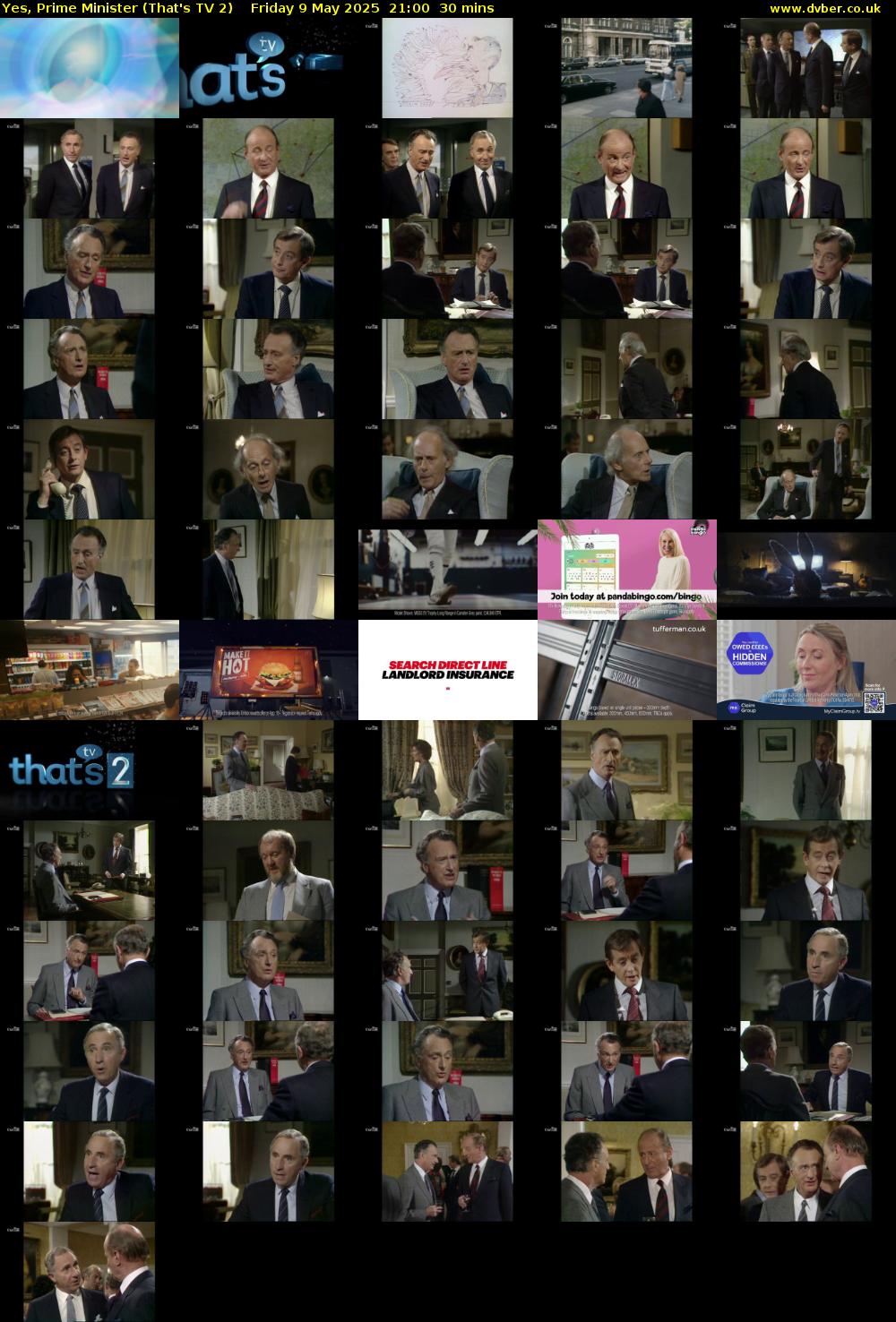 Yes, Prime Minister (That's TV 2) Friday 9 May 2025 21:00 - 21:30