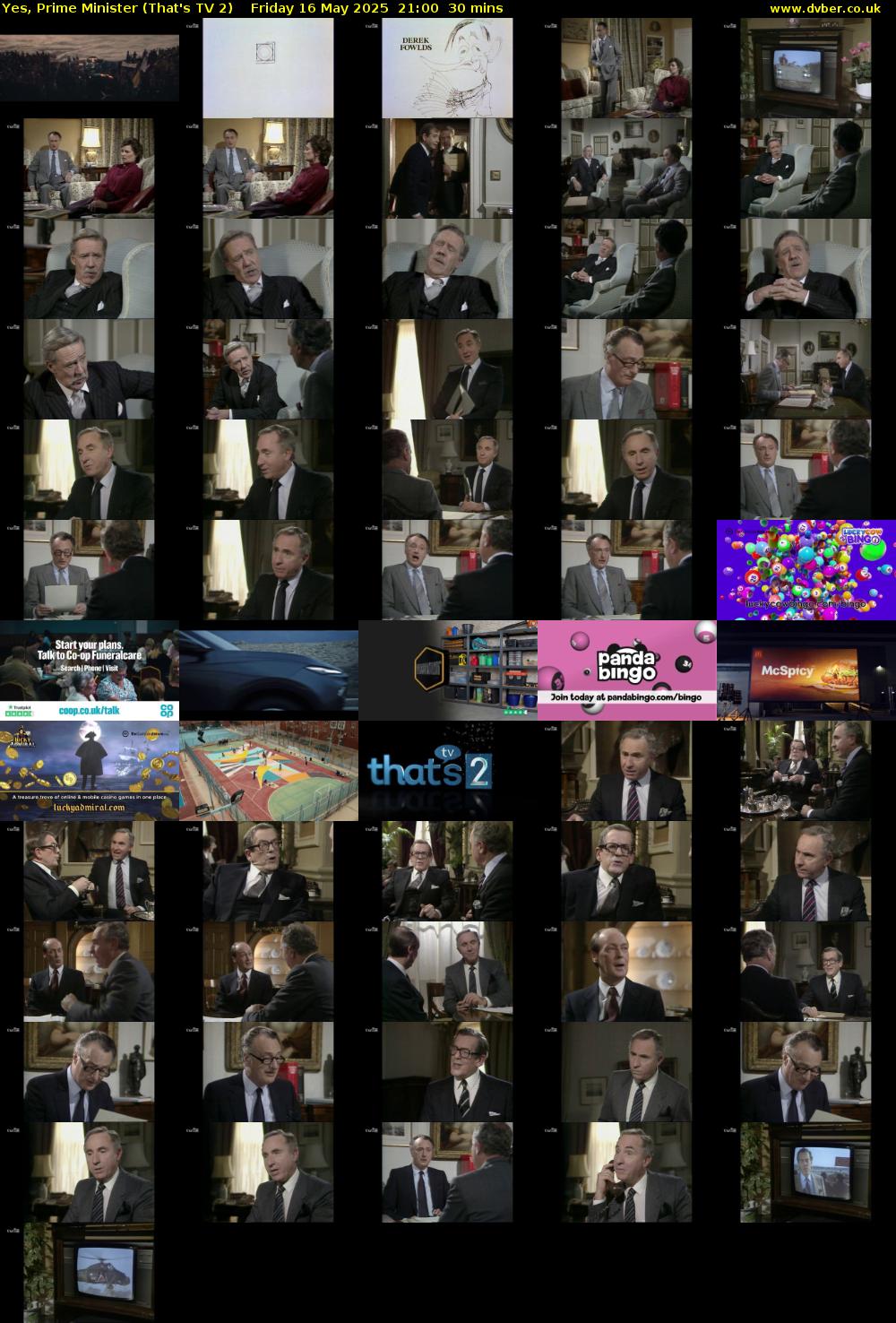 Yes, Prime Minister (That's TV 2) Friday 16 May 2025 21:00 - 21:30