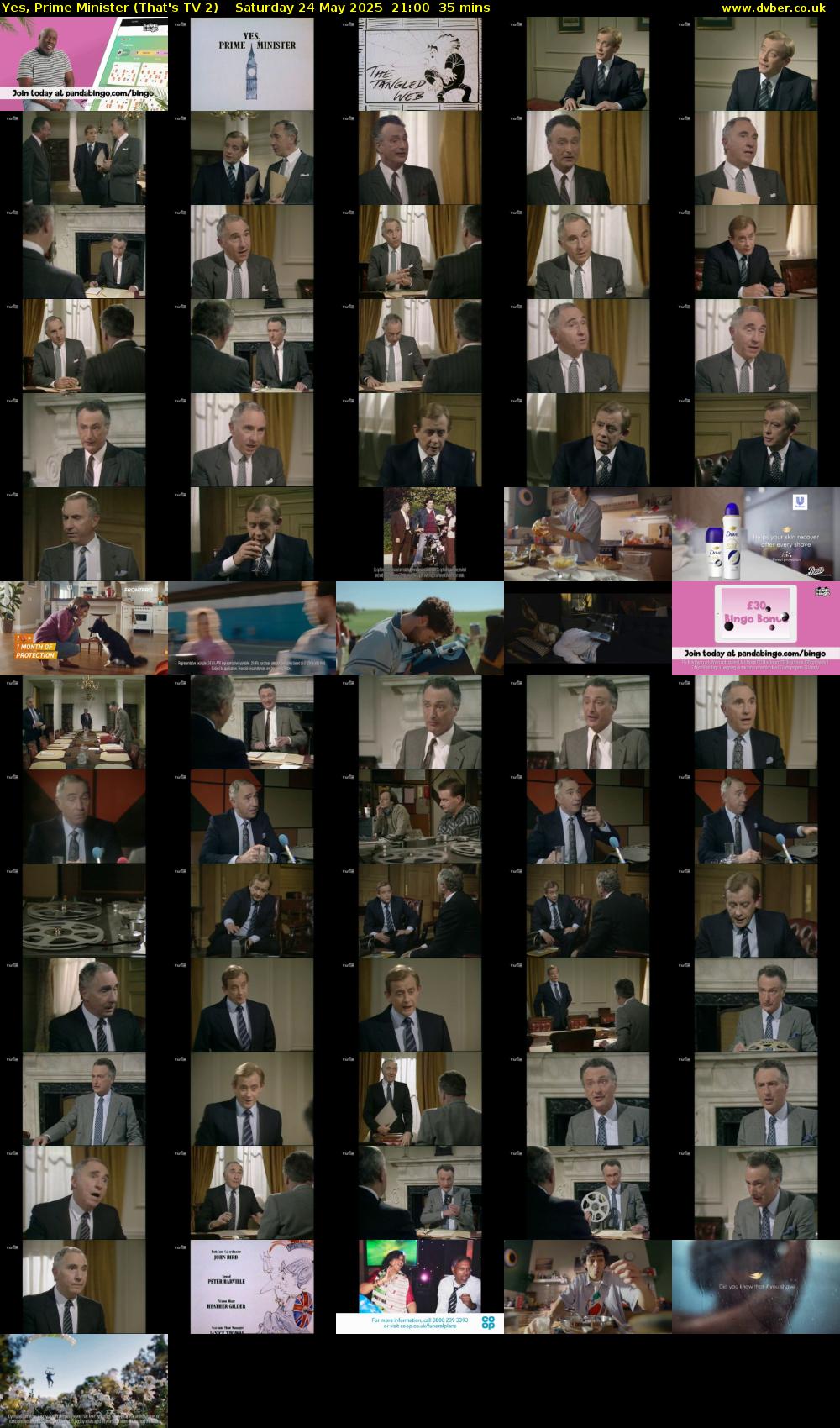 Yes, Prime Minister (That's TV 2) Saturday 24 May 2025 21:00 - 21:35