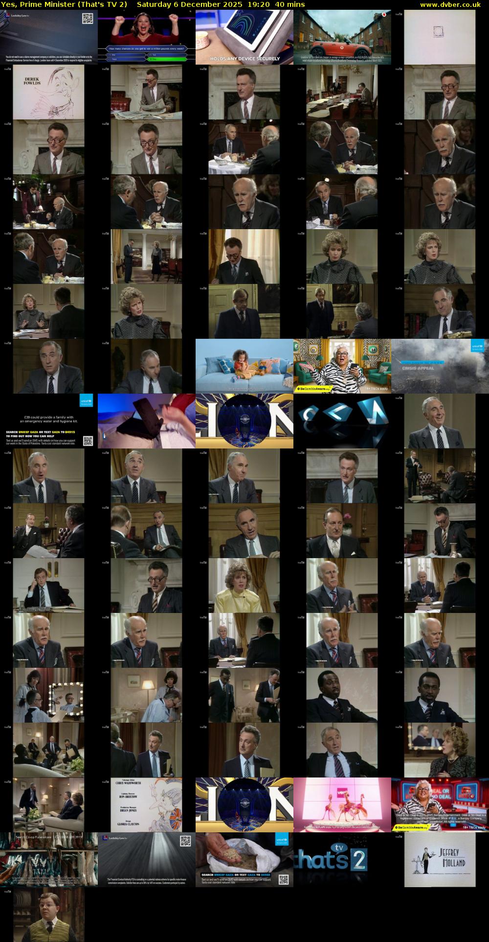 Yes, Prime Minister (That's TV 2) Saturday 6 December 2025 19:20 - 20:00