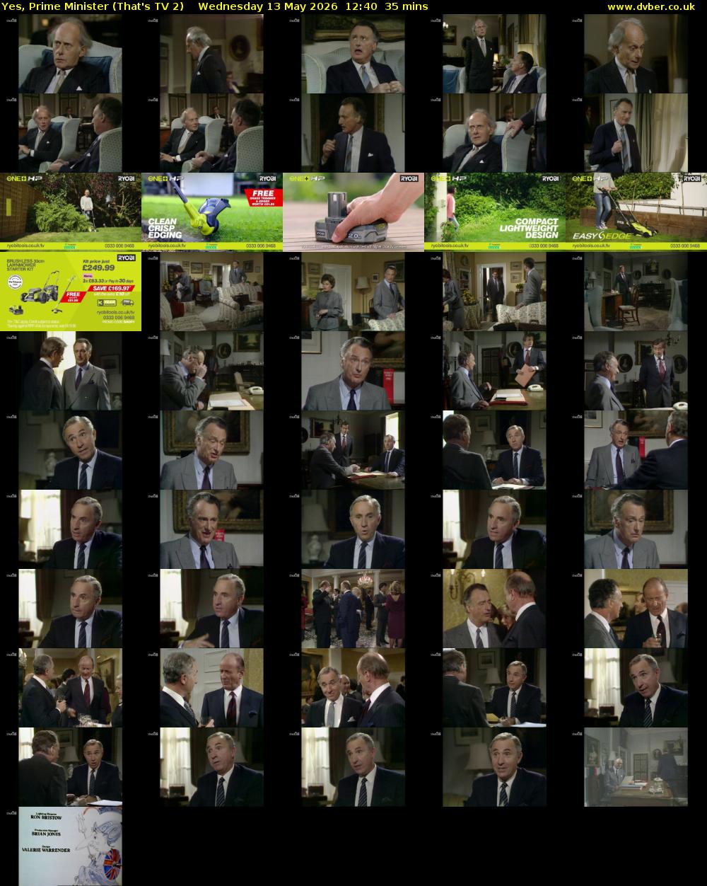 Yes, Prime Minister (That's TV 2) Wednesday 13 May 2026 12:40 - 13:15
