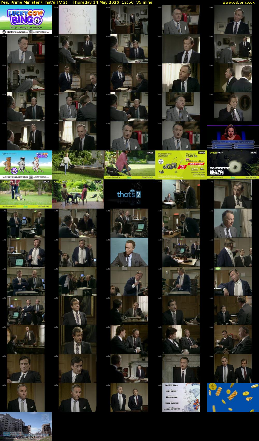 Yes, Prime Minister (That's TV 2) Thursday 14 May 2026 12:50 - 13:25