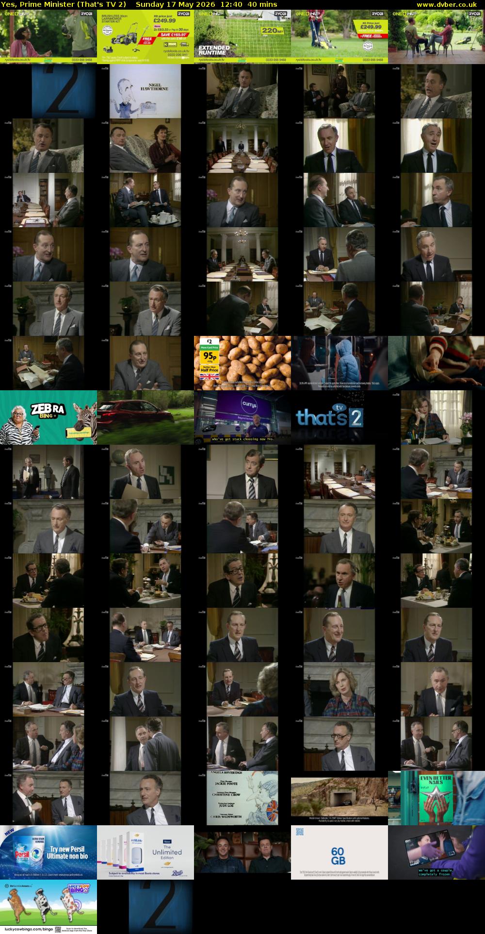 Yes, Prime Minister (That's TV 2) Sunday 17 May 2026 12:40 - 13:20