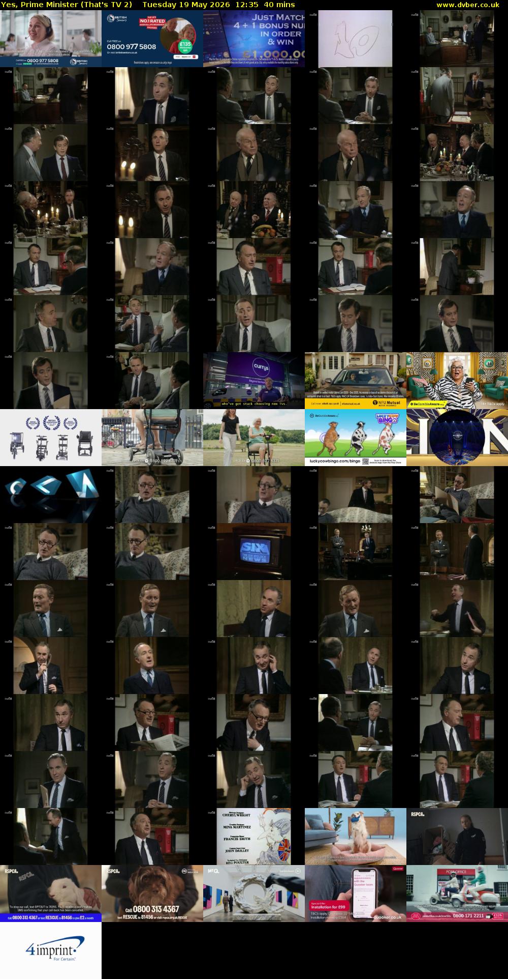 Yes, Prime Minister (That's TV 2) Tuesday 19 May 2026 12:35 - 13:15