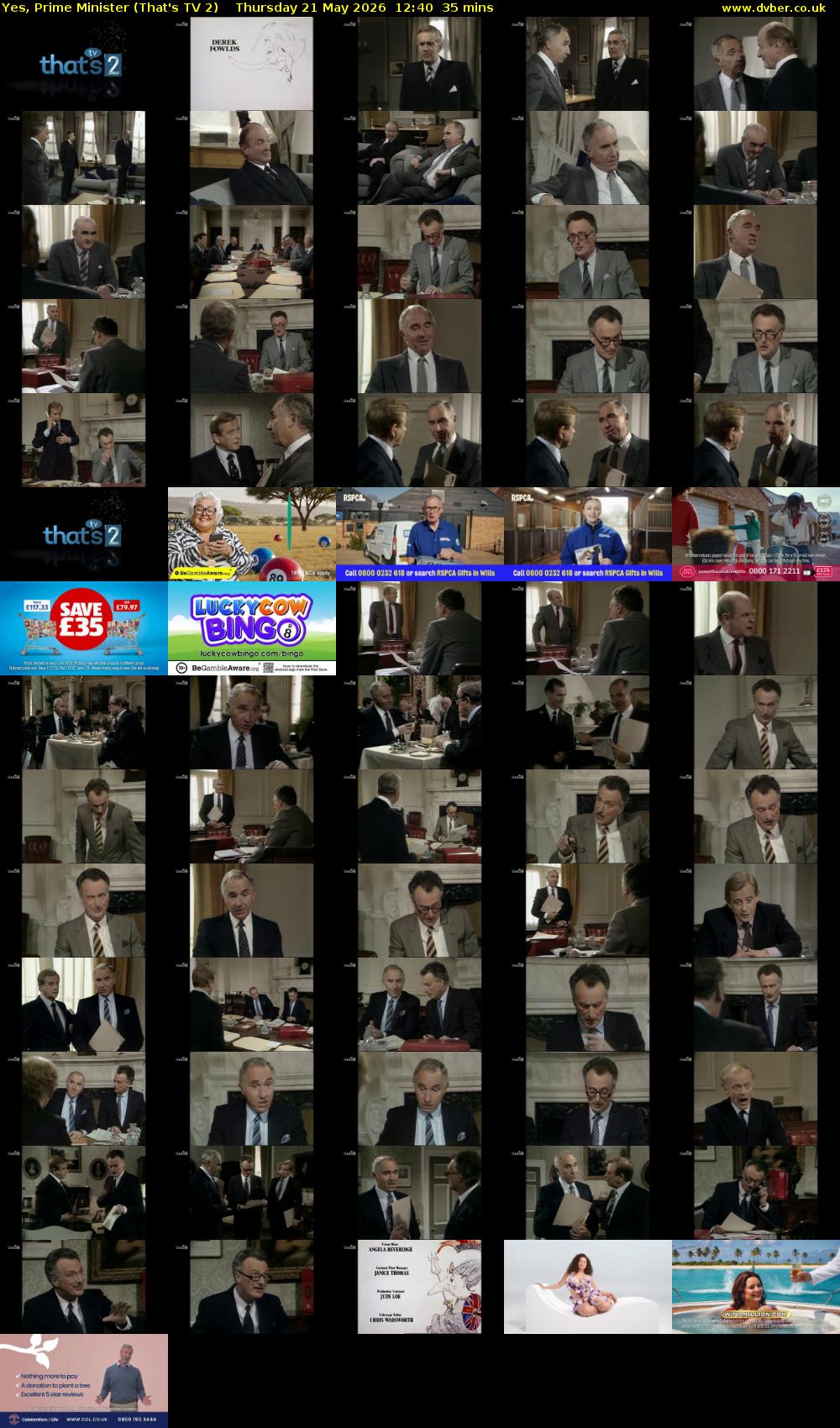 Yes, Prime Minister (That's TV 2) Thursday 21 May 2026 12:40 - 13:15