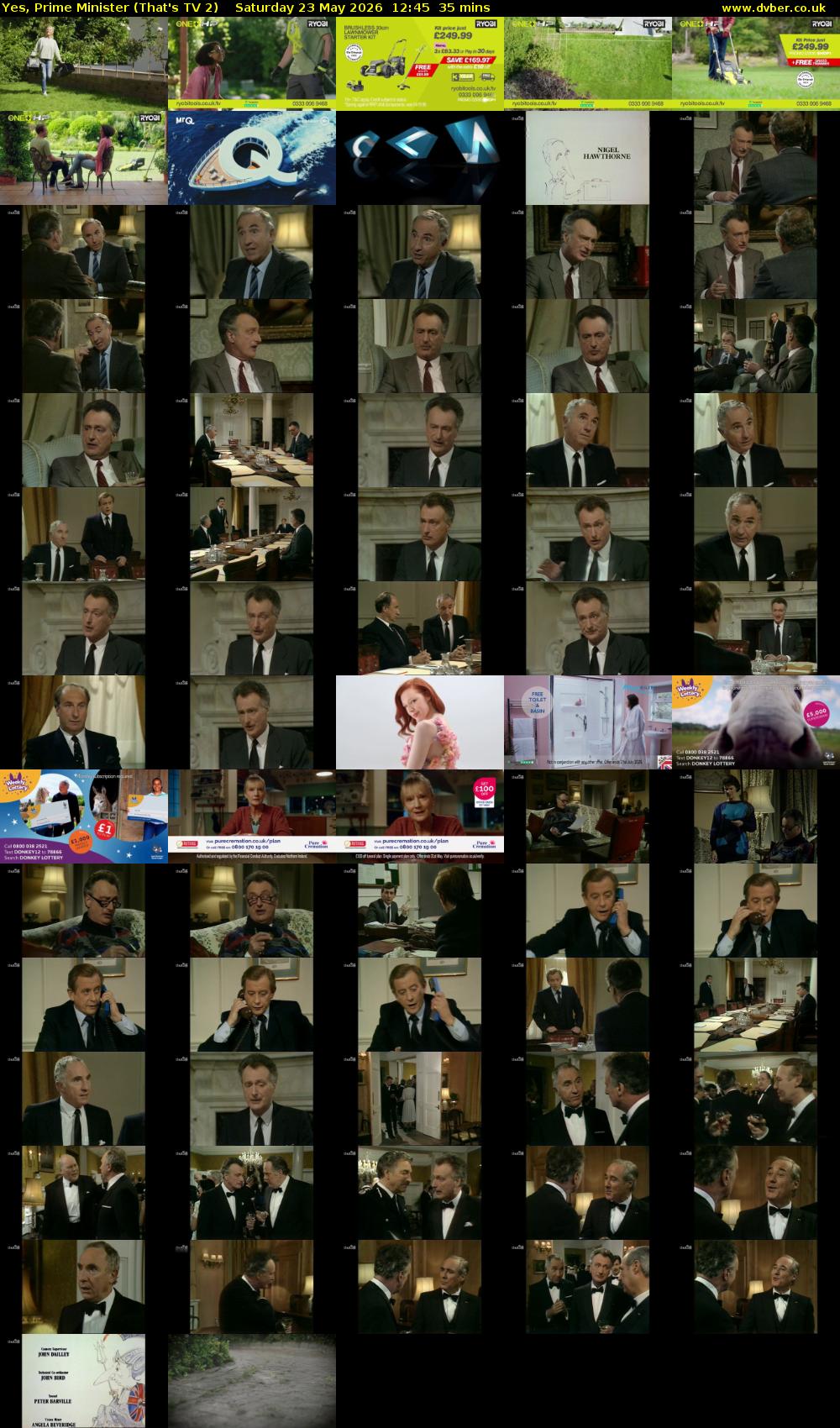 Yes, Prime Minister (That's TV 2) Saturday 23 May 2026 12:45 - 13:20