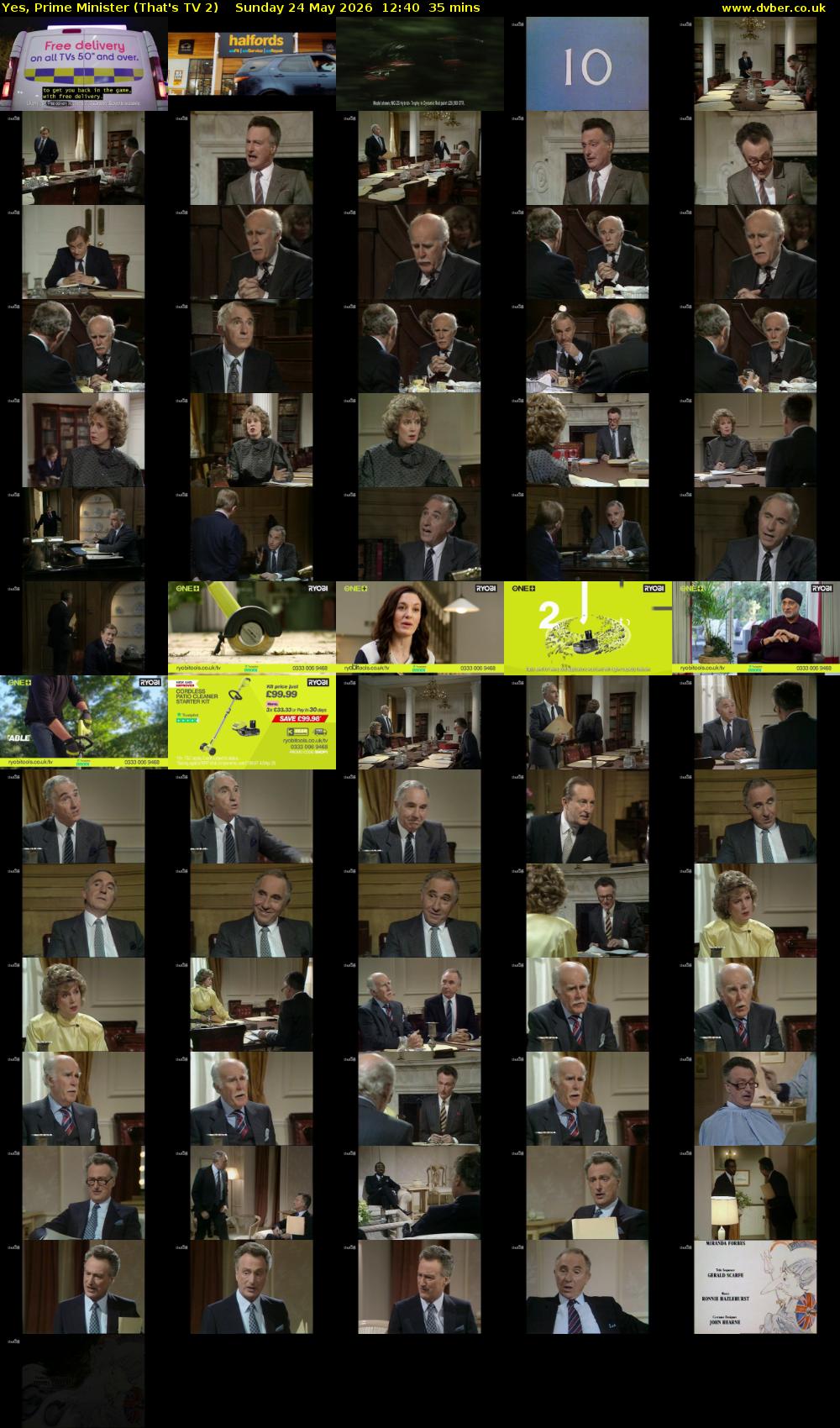 Yes, Prime Minister (That's TV 2) Sunday 24 May 2026 12:40 - 13:15