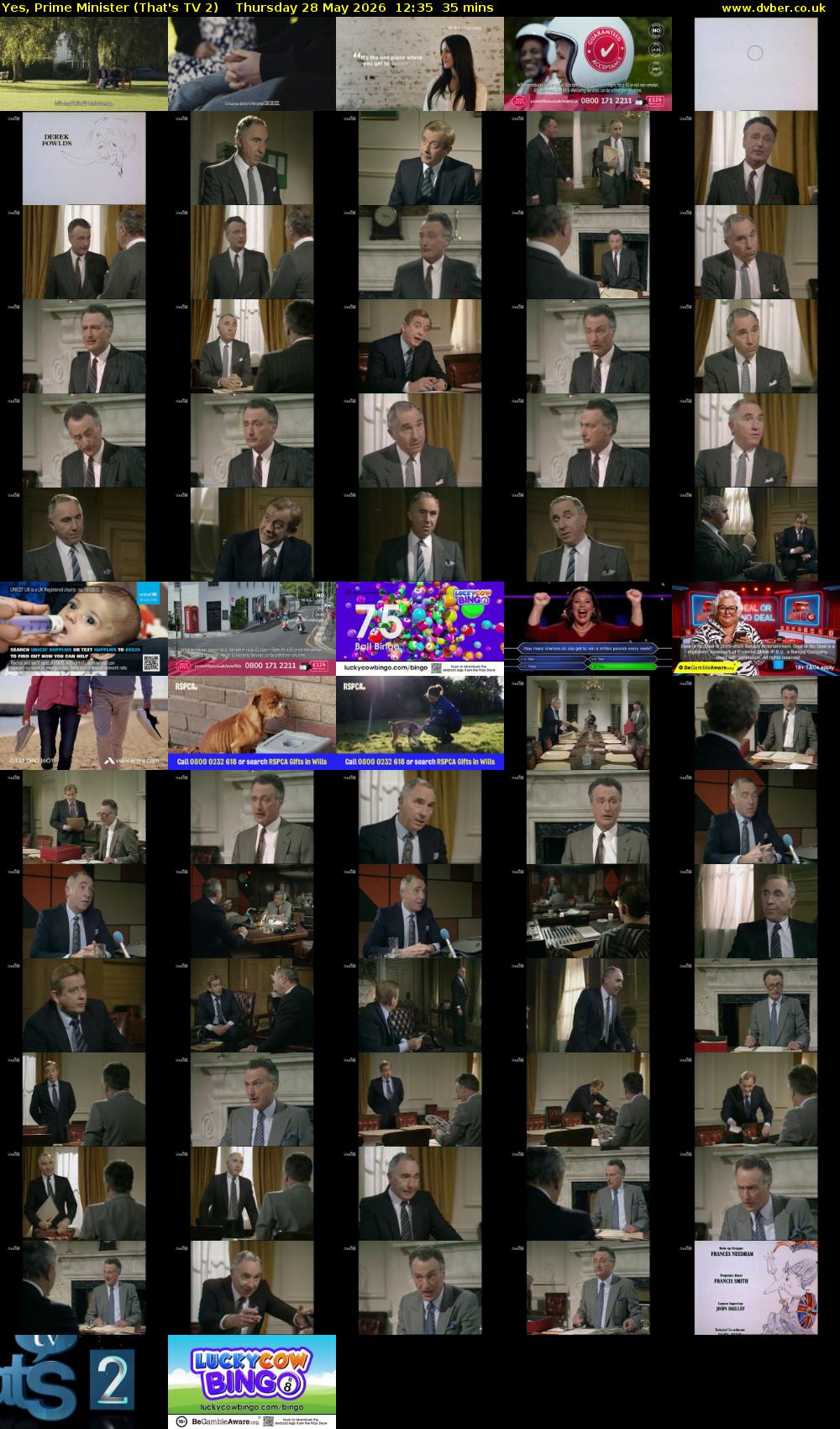 Yes, Prime Minister (That's TV 2) Thursday 28 May 2026 12:35 - 13:10