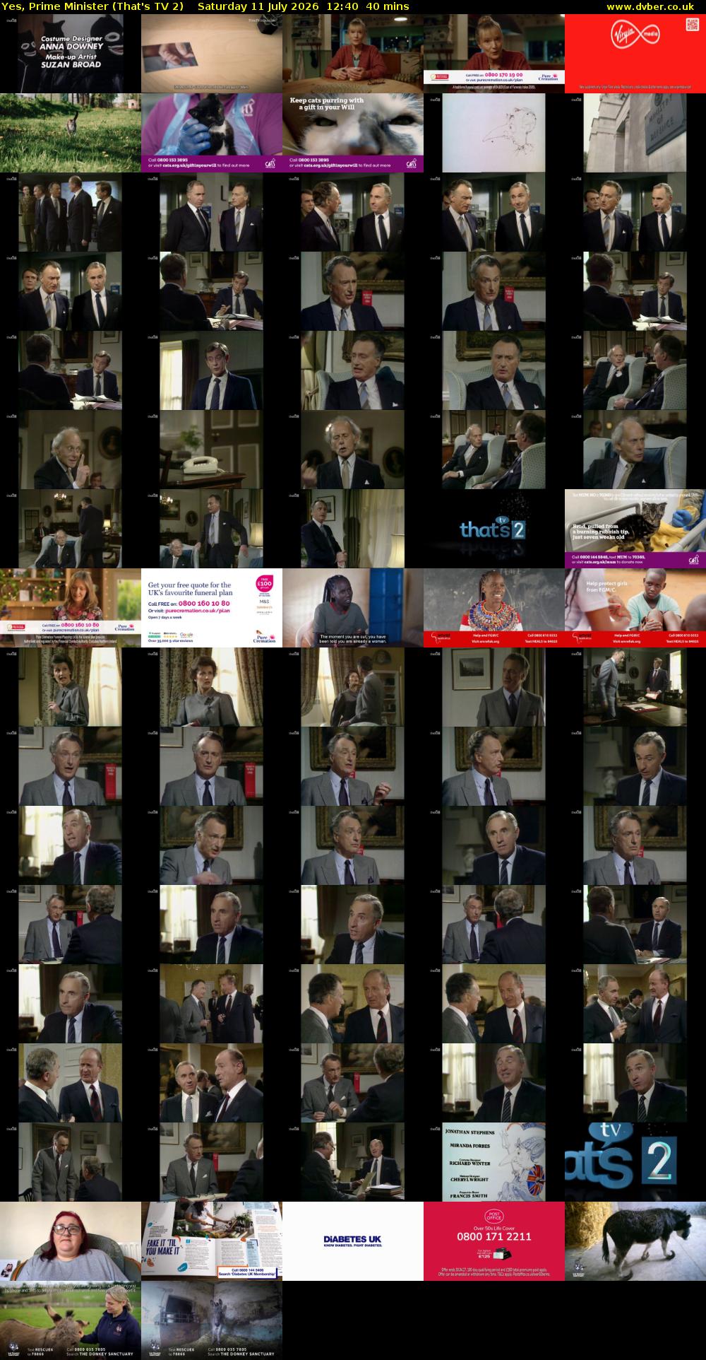 Yes, Prime Minister (That's TV 2) Saturday 11 July 2026 12:40 - 13:20