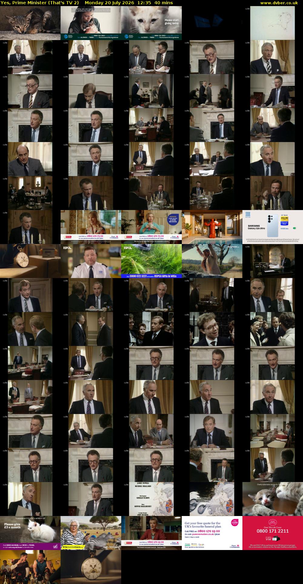 Yes, Prime Minister (That's TV 2) Monday 20 July 2026 12:35 - 13:15