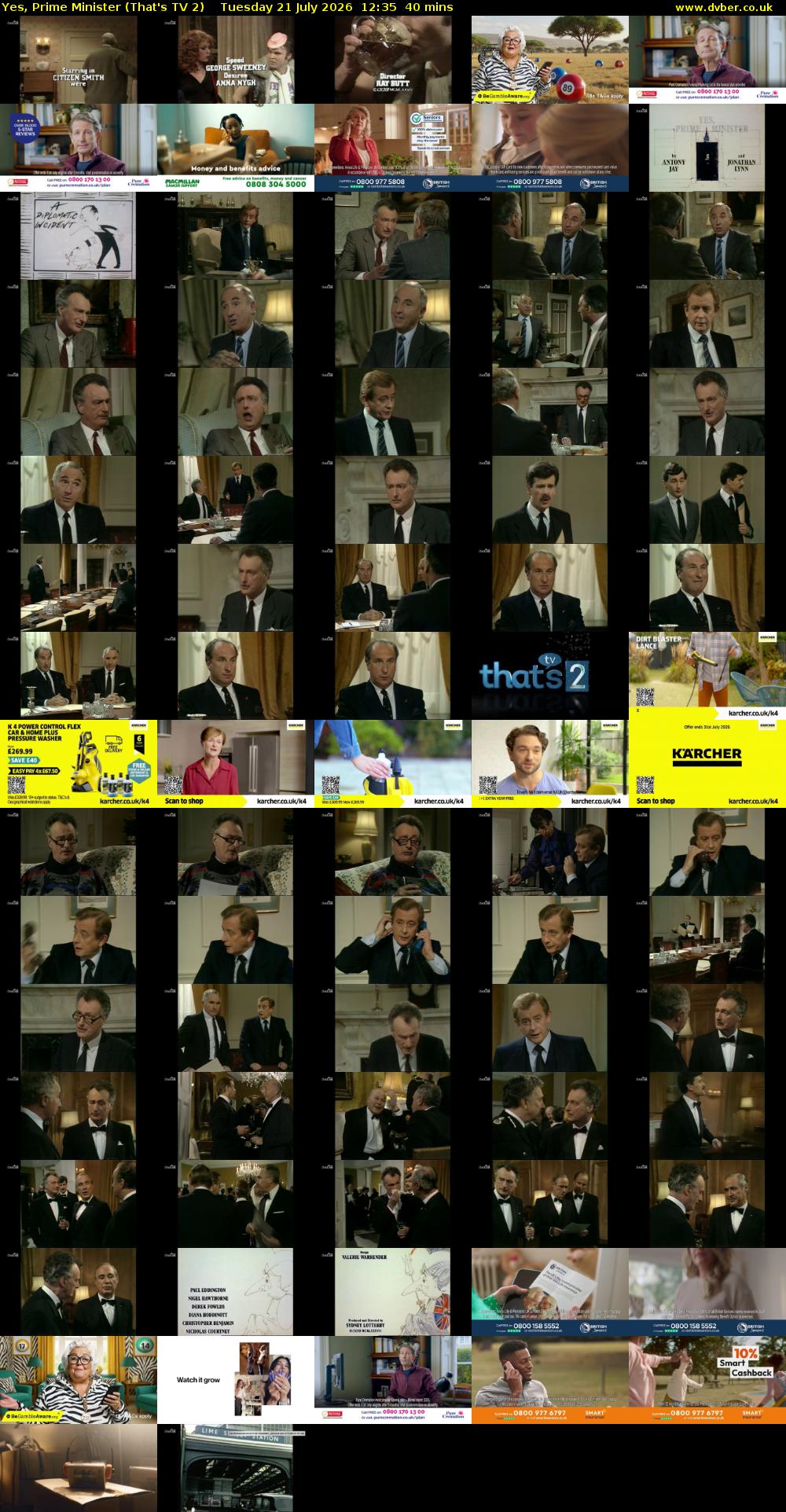 Yes, Prime Minister (That's TV 2) Tuesday 21 July 2026 12:35 - 13:15