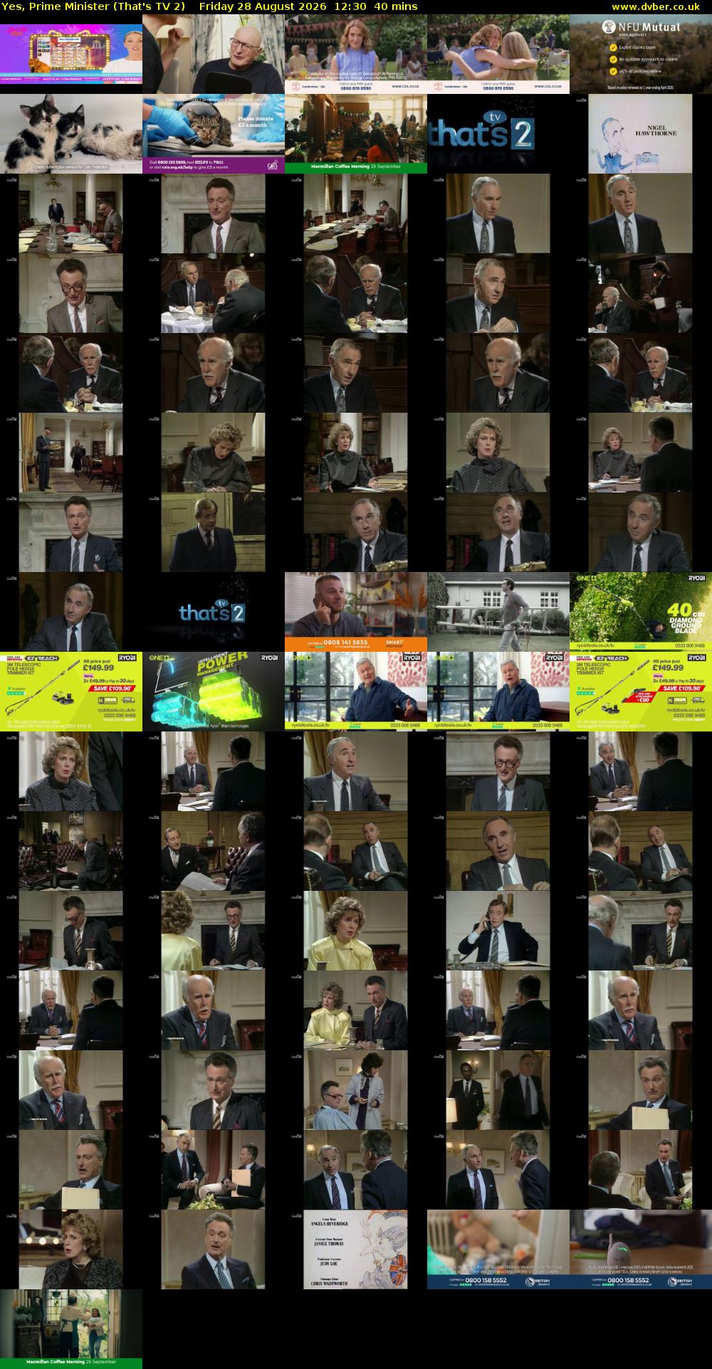 Yes, Prime Minister (That's TV 2) Friday 28 August 2026 12:30 - 13:10