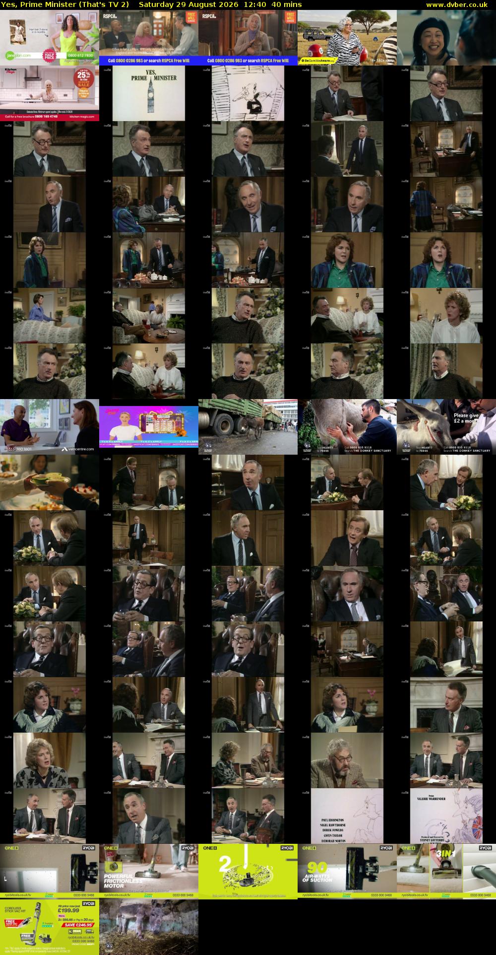 Yes, Prime Minister (That's TV 2) Saturday 29 August 2026 12:40 - 13:20