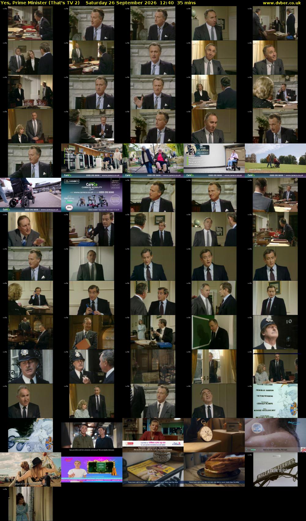 Yes, Prime Minister (That's TV 2) Saturday 26 September 2026 12:40 - 13:15