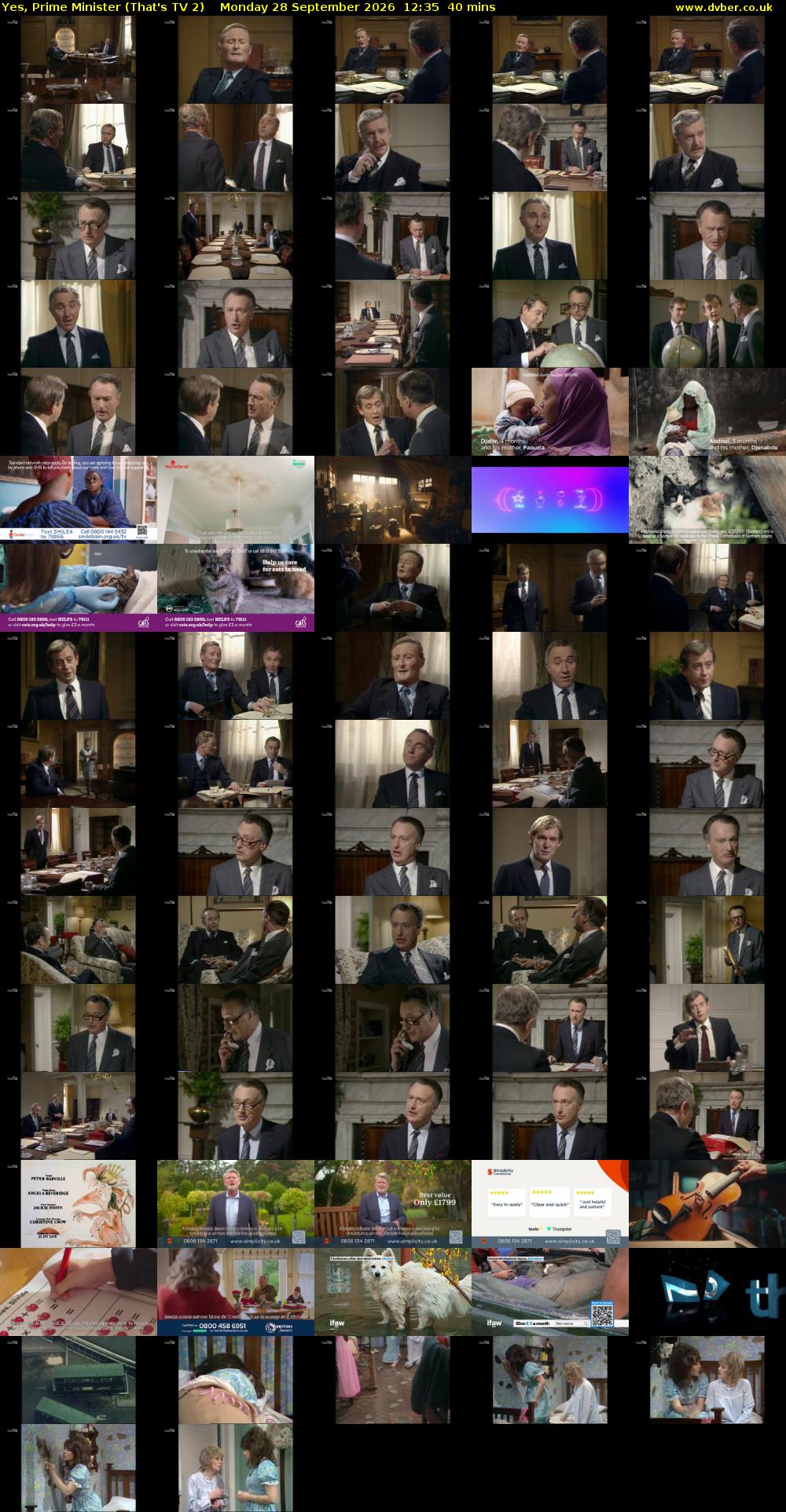 Yes, Prime Minister (That's TV 2) Monday 28 September 2026 12:35 - 13:15