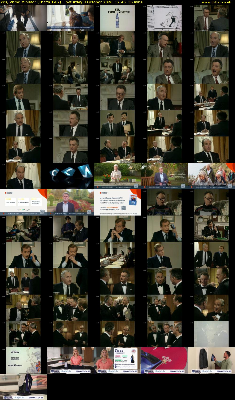 Yes, Prime Minister (That's TV 2) Saturday 3 October 2026 12:45 - 13:20