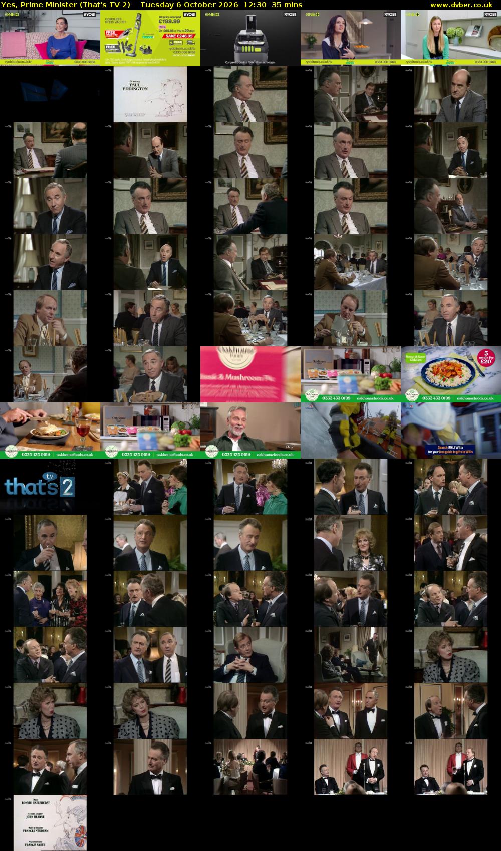 Yes, Prime Minister (That's TV 2) Tuesday 6 October 2026 12:30 - 13:05