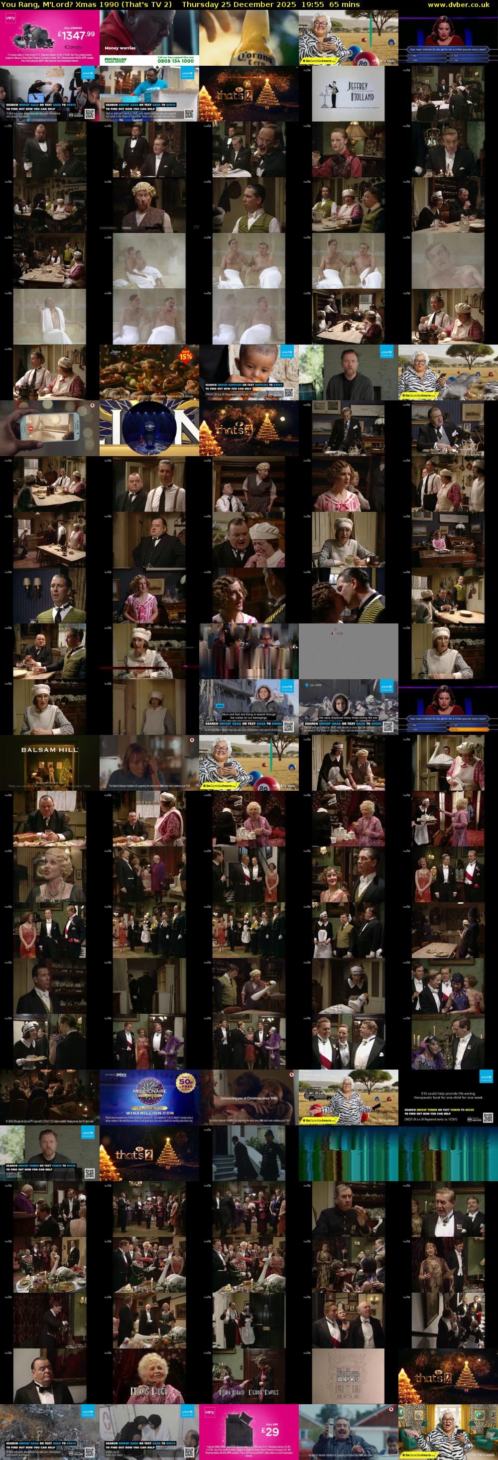 You Rang, M'Lord? Xmas 1990 (That's TV 2) Thursday 25 December 2025 19:55 - 21:00