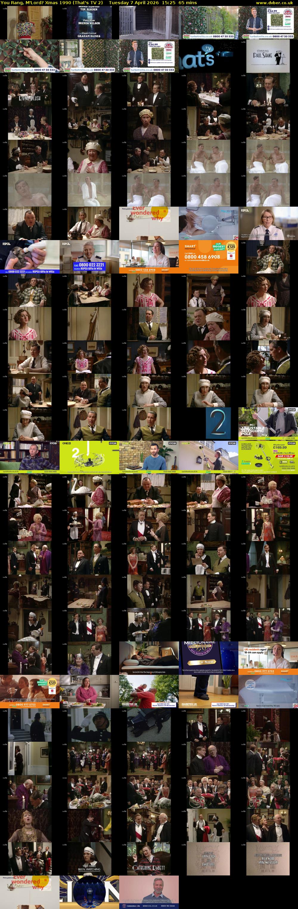 You Rang, M'Lord? Xmas 1990 (That's TV 2) Tuesday 7 April 2026 15:25 - 16:30