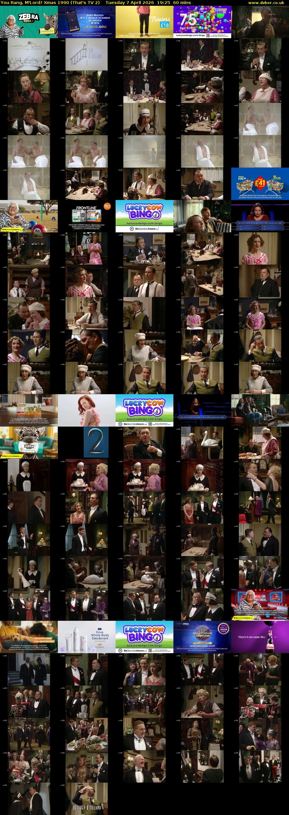 You Rang, M'Lord? Xmas 1990 (That's TV 2) Tuesday 7 April 2026 19:25 - 20:25