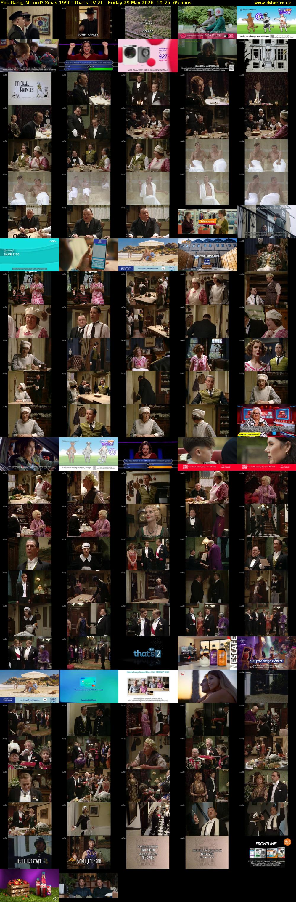 You Rang, M'Lord? Xmas 1990 (That's TV 2) Friday 29 May 2026 19:25 - 20:30