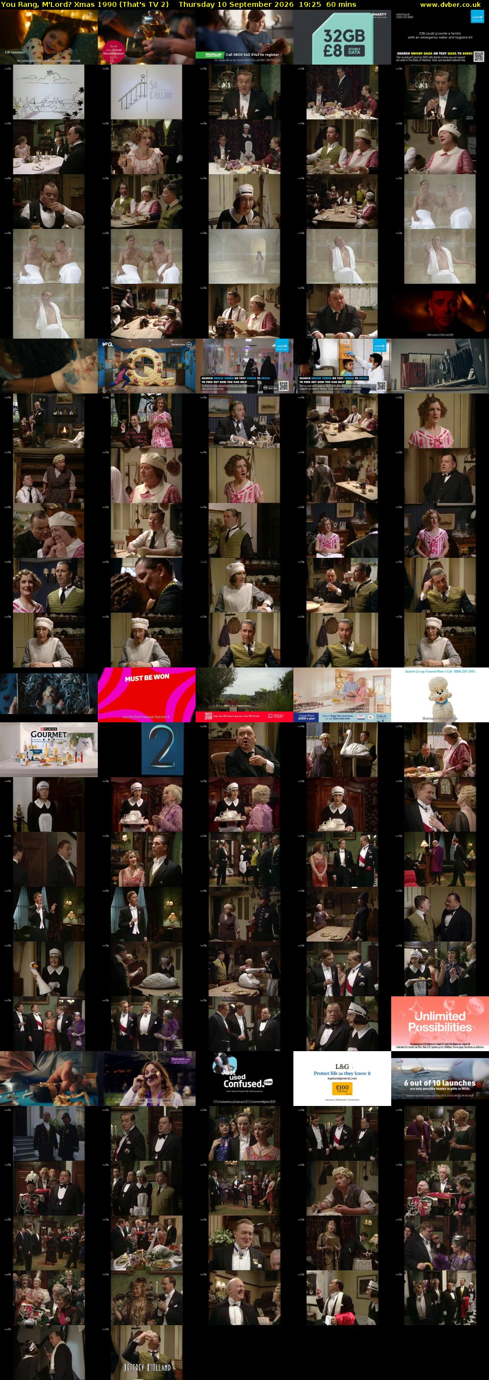 You Rang, M'Lord? Xmas 1990 (That's TV 2) Thursday 10 September 2026 19:25 - 20:25
