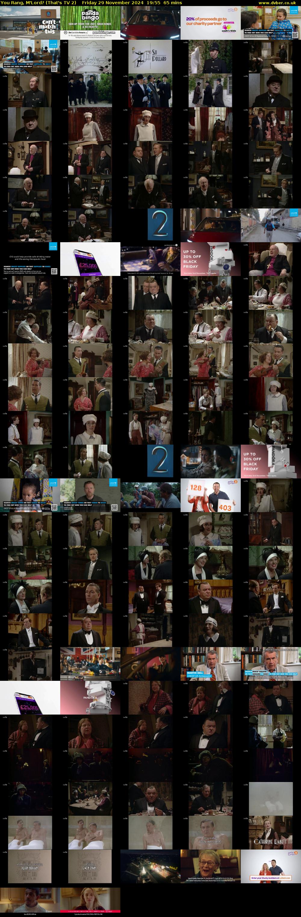 You Rang, M'Lord? (That's TV 2) Friday 29 November 2024 19:55 - 21:00