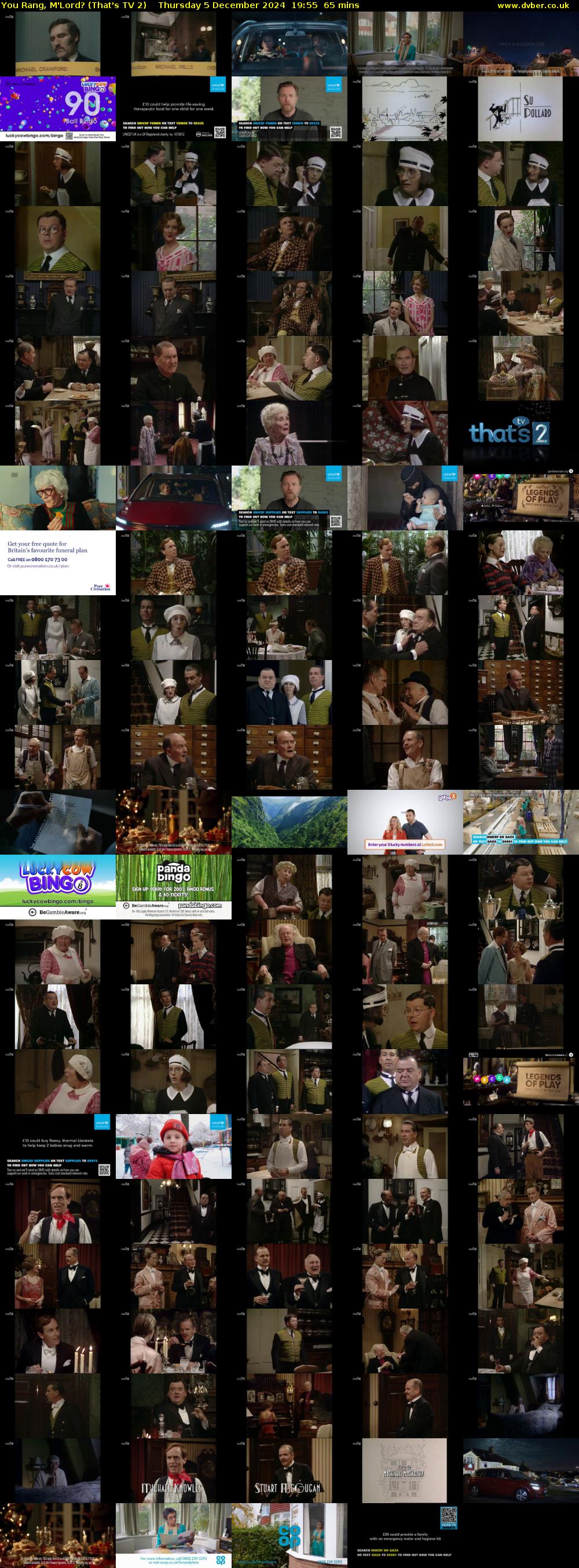 You Rang, M'Lord? (That's TV 2) Thursday 5 December 2024 19:55 - 21:00