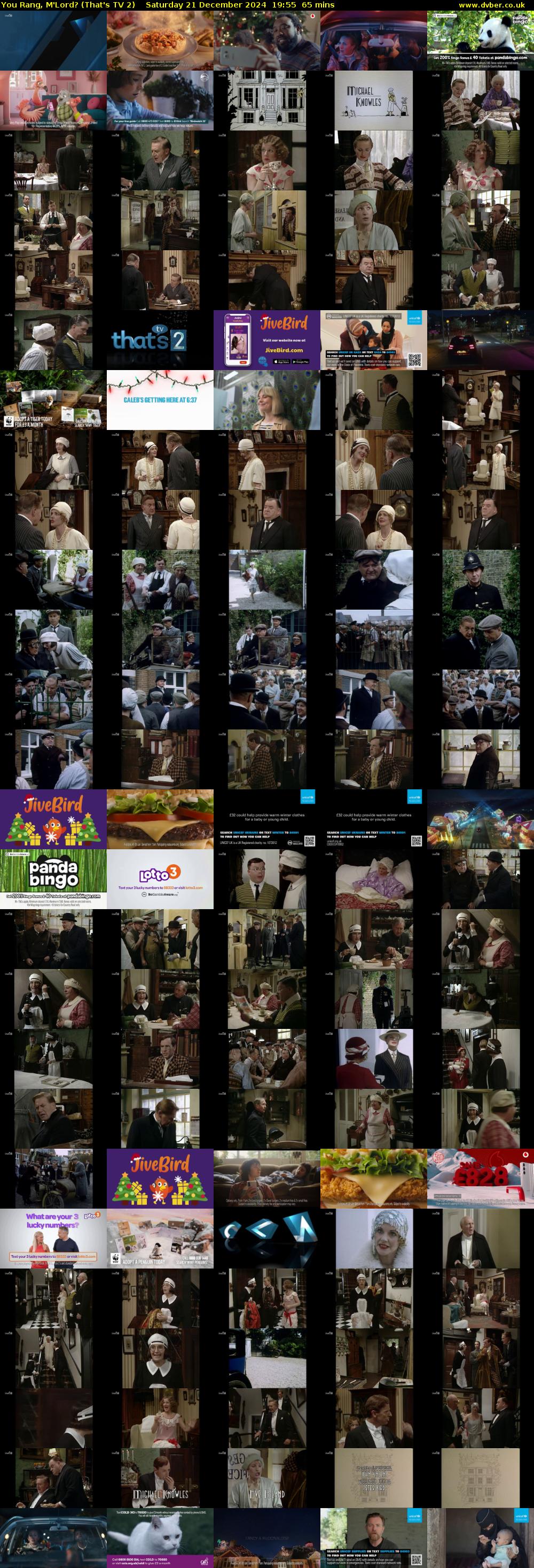 You Rang, M'Lord? (That's TV 2) Saturday 21 December 2024 19:55 - 21:00