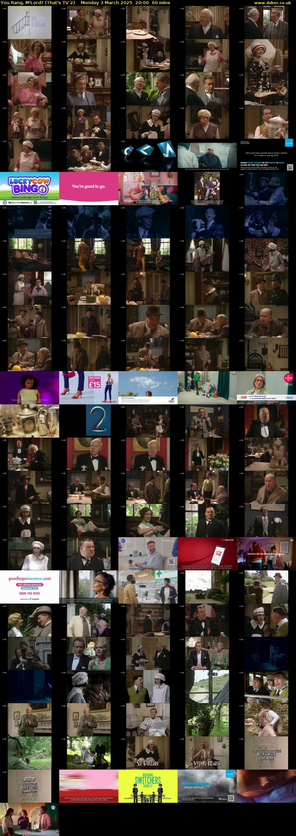 You Rang, M'Lord? (That's TV 2) Monday 3 March 2025 20:00 - 21:00