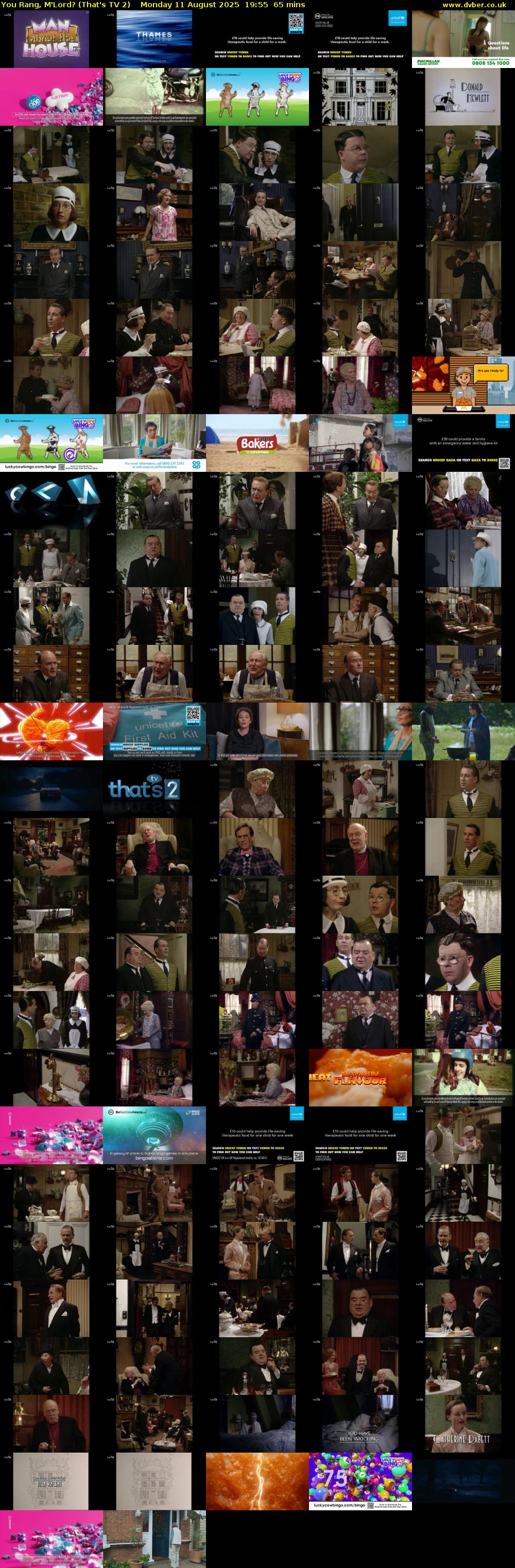 You Rang, M'Lord? (That's TV 2) Monday 11 August 2025 19:55 - 21:00
