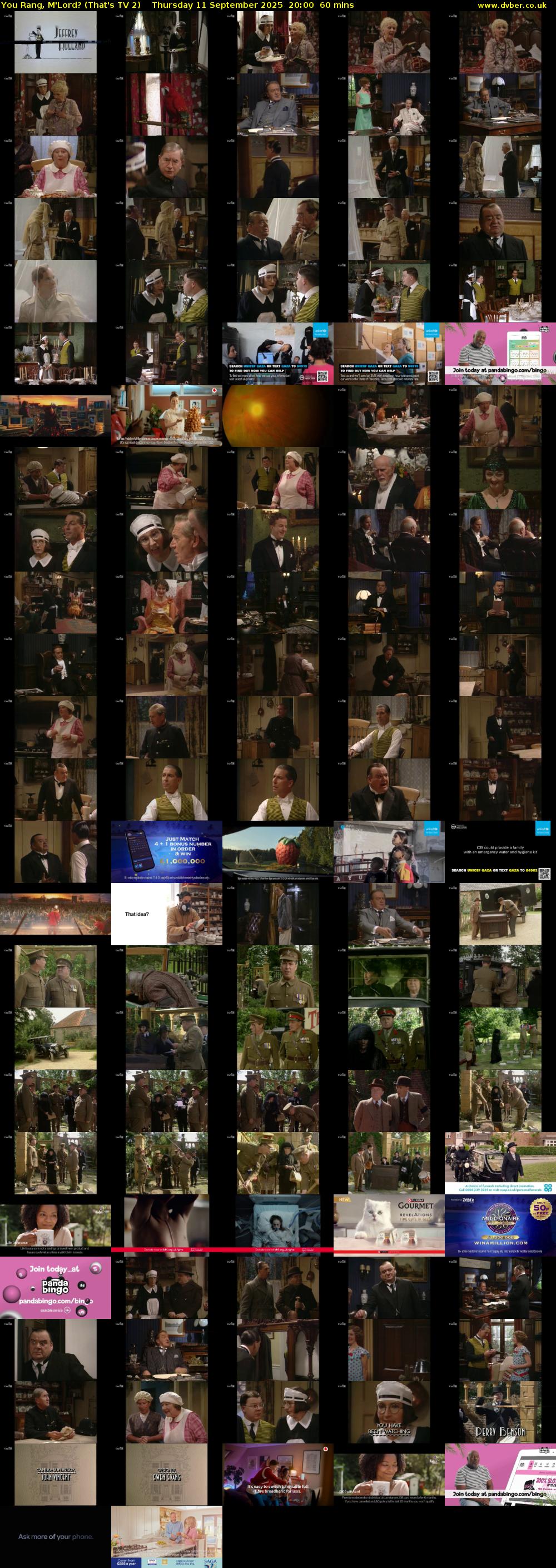 You Rang, M'Lord? (That's TV 2) Thursday 11 September 2025 20:00 - 21:00