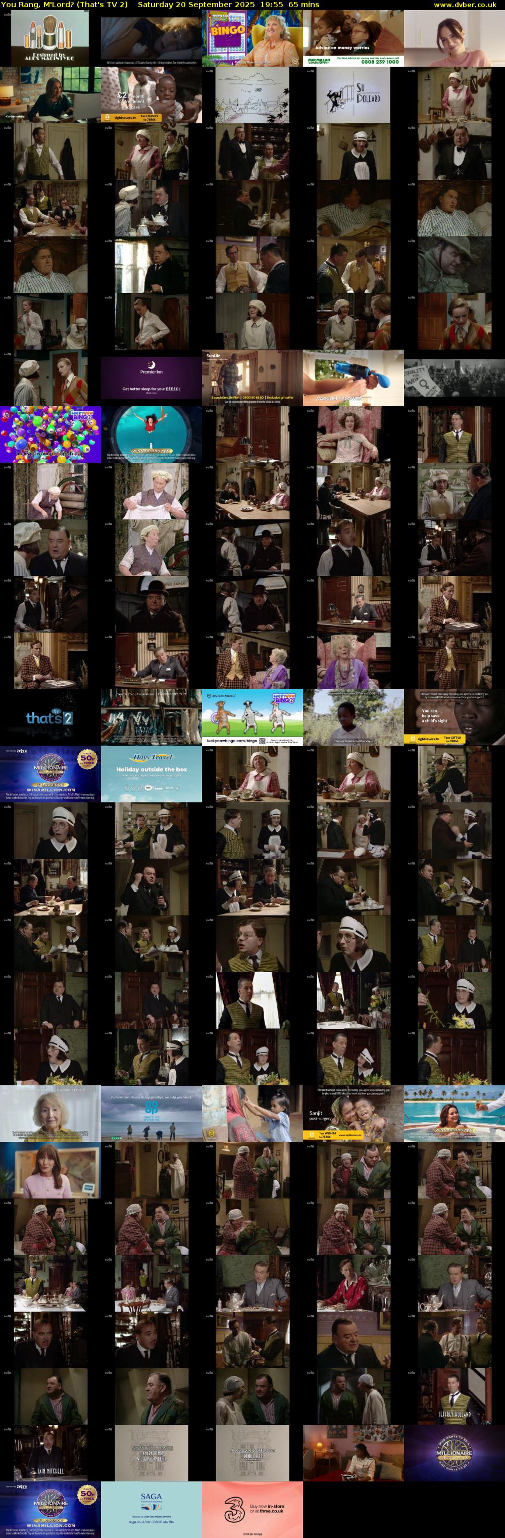 You Rang, M'Lord? (That's TV 2) Saturday 20 September 2025 19:55 - 21:00