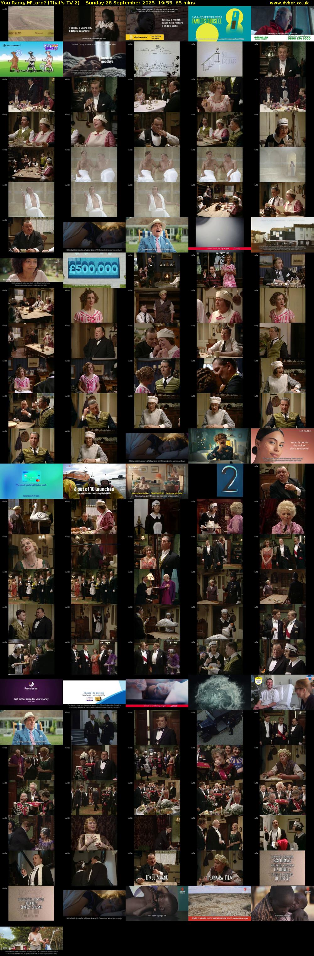 You Rang, M'Lord? (That's TV 2) Sunday 28 September 2025 19:55 - 21:00